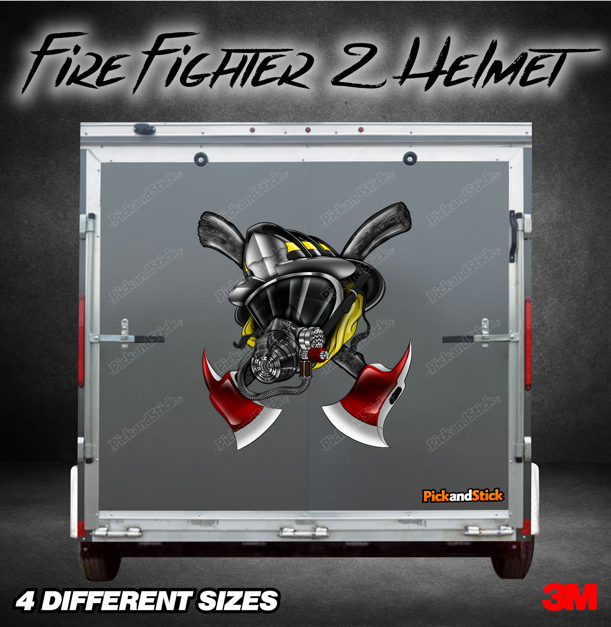 Fire Fighter Helmet 2 Graphic - PickandStickcom