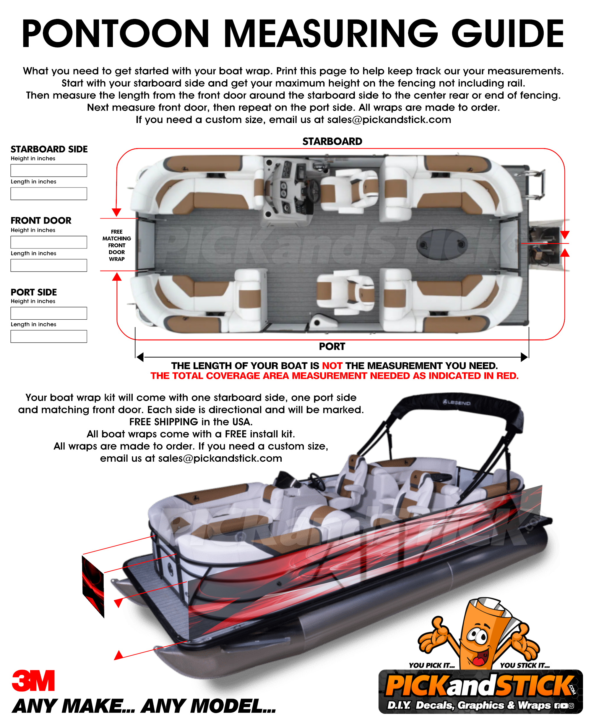 Pontoon Graphics Decals Boat Graphics Decals -  Canada