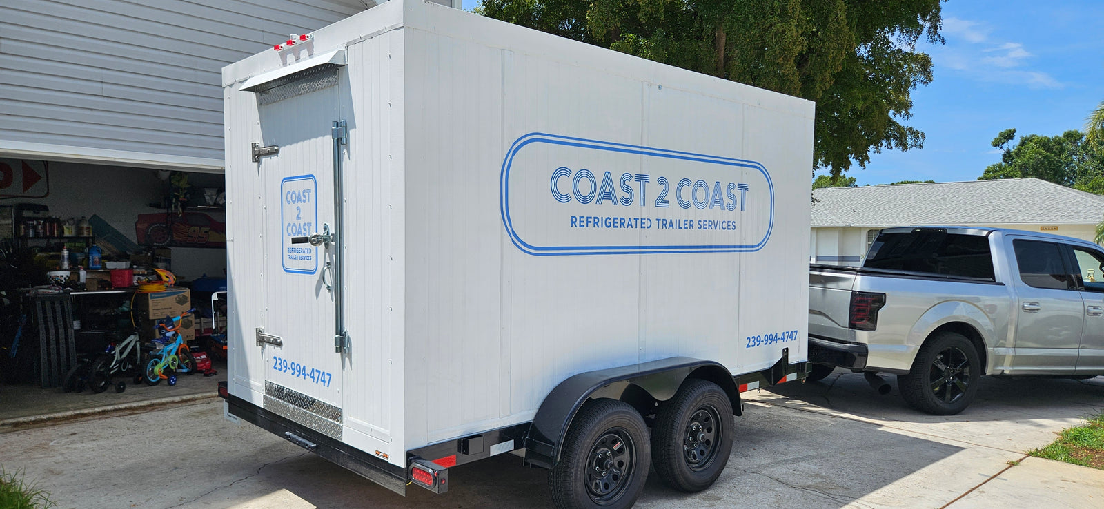 Coast 2 Coast Enclosed Trailer Lettering