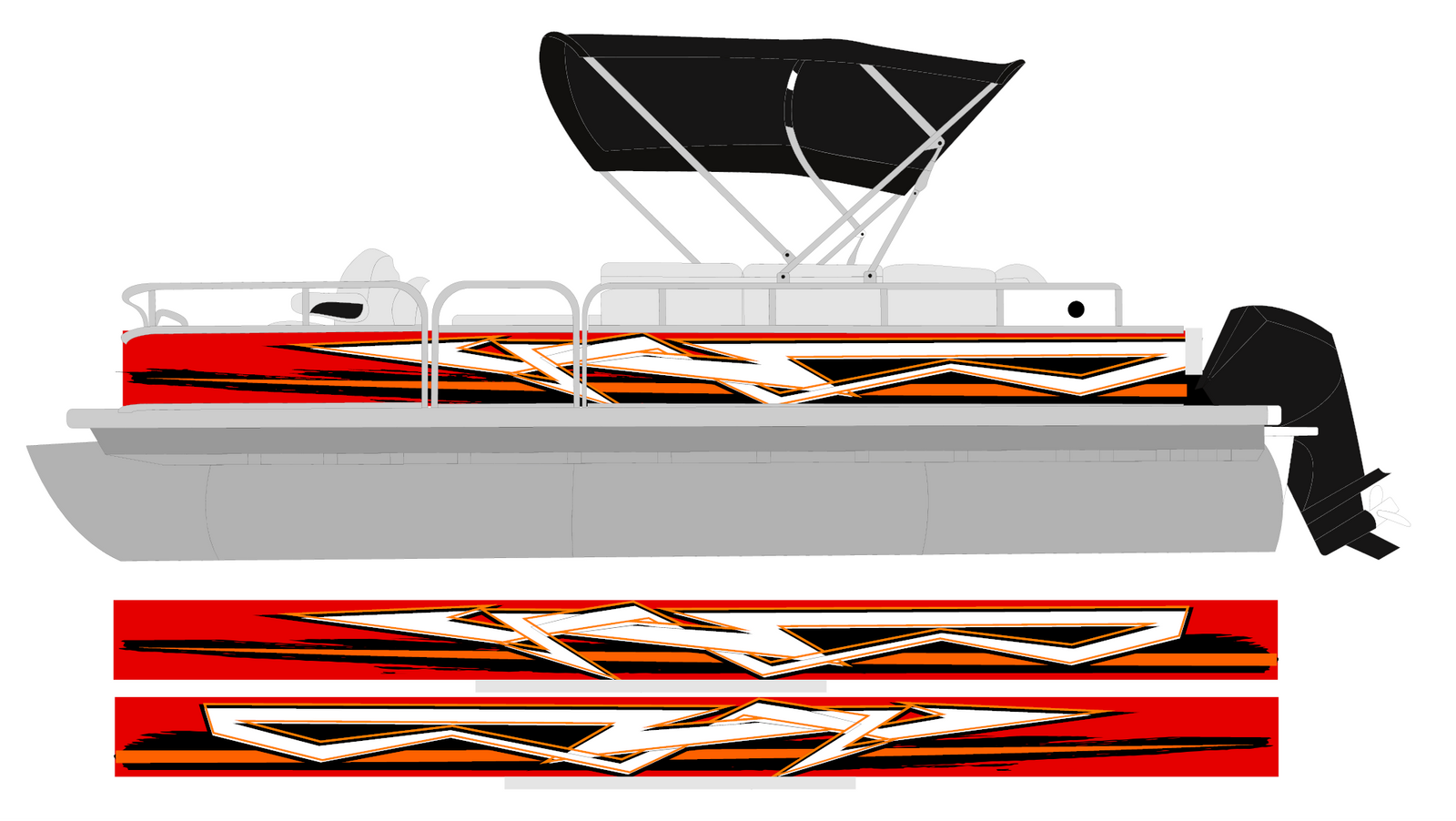 80s Retro Pontoon Wrap repair