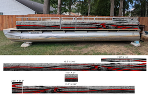 Abstract Wave Pontoon Wrap