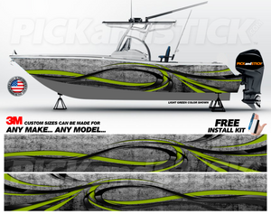 Abstract Wave Boat Wrap