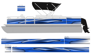 Abstract Fin Pontoon Wrap
