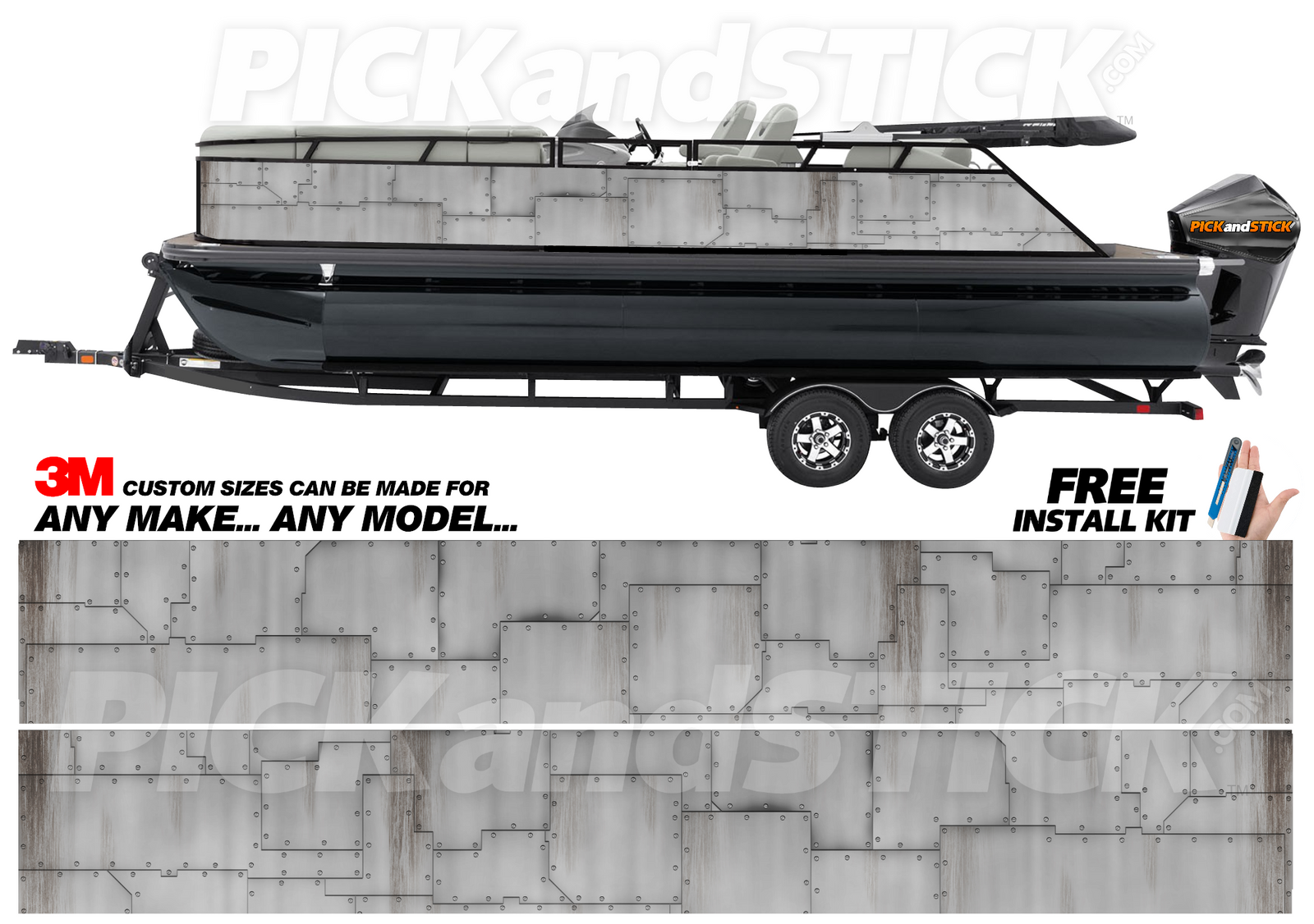 Airplane Skin Pontoon Wrap