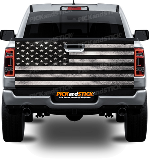 American Distressed Flag Tailgate Wrap