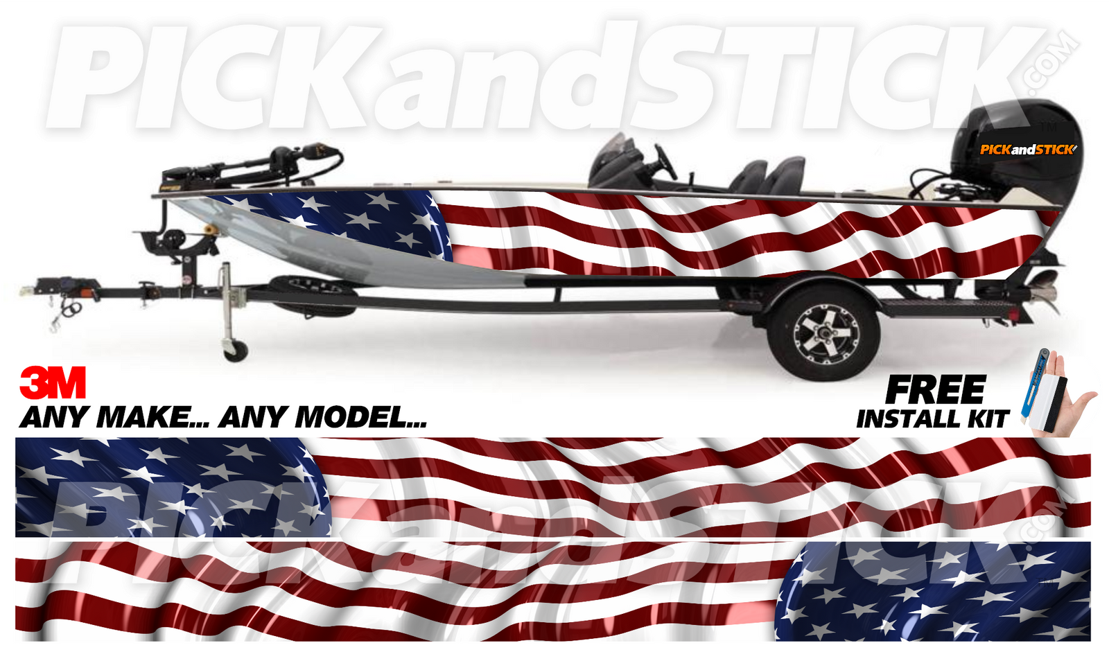 American Waving Flag Wrap