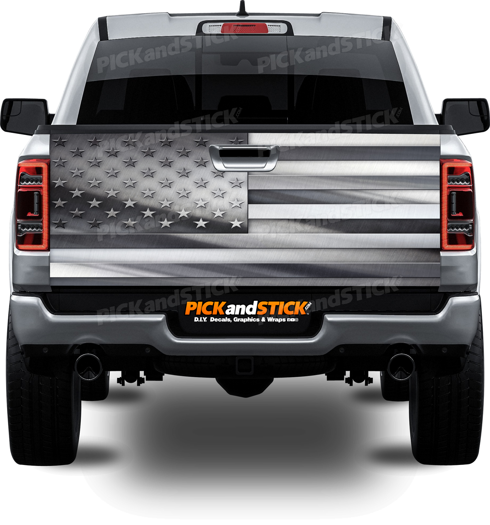 American Metal Flag Tailgate Wrap