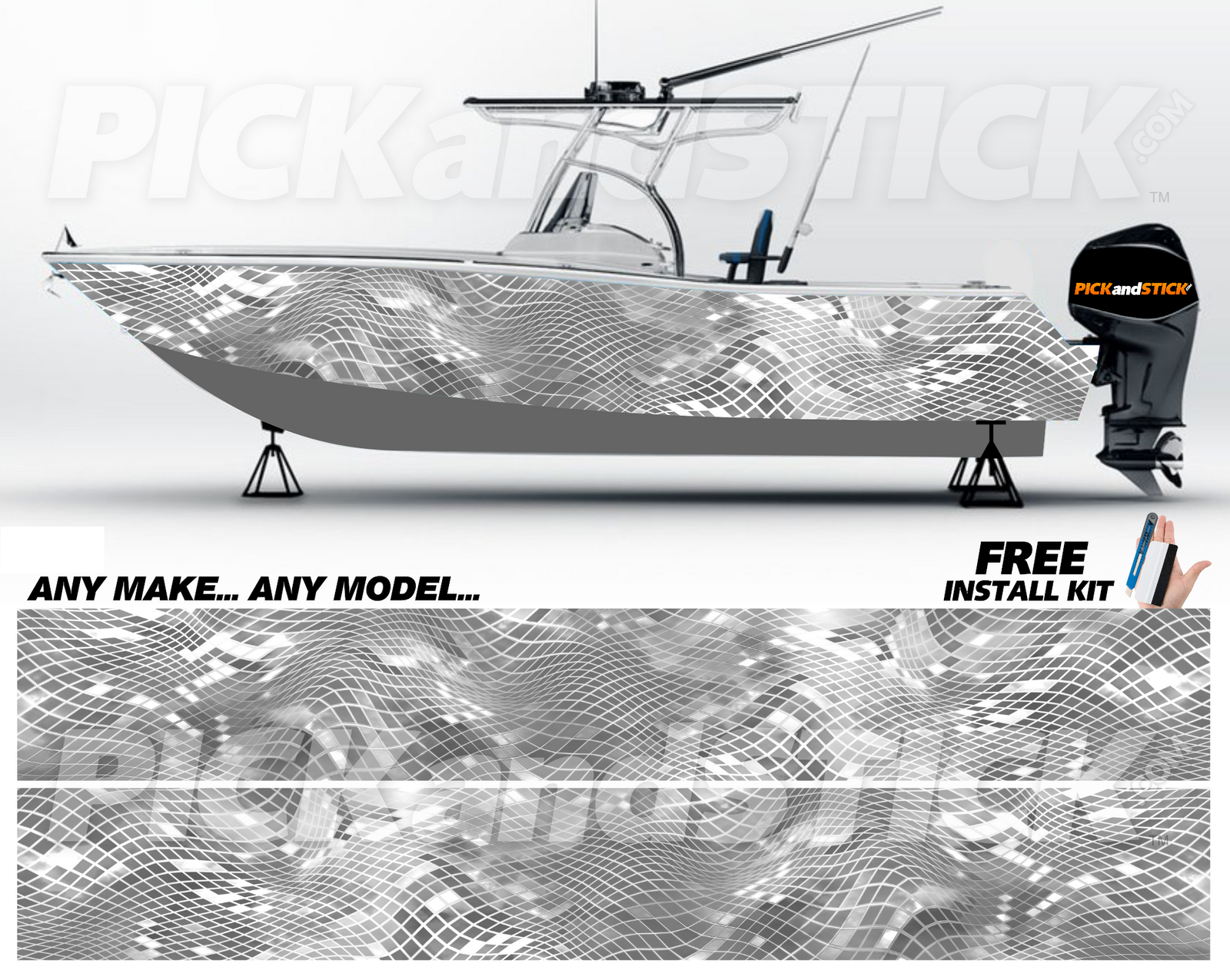 Camo CAC Boat Wrap
