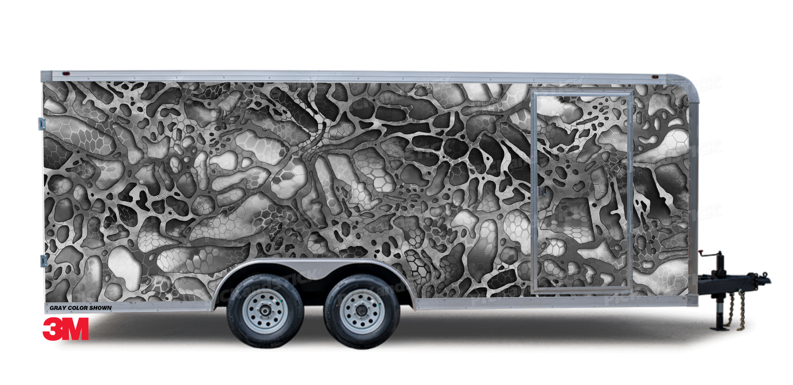 Broken V Camo Trailer Wrap