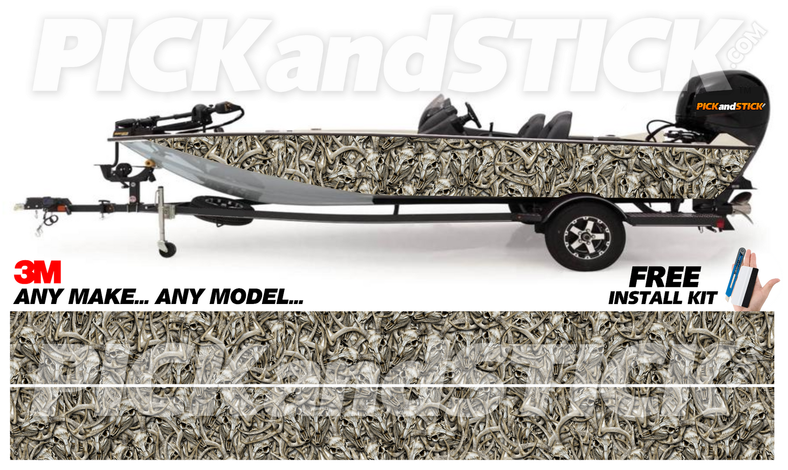 Camo Buck Skull Pile Wrap