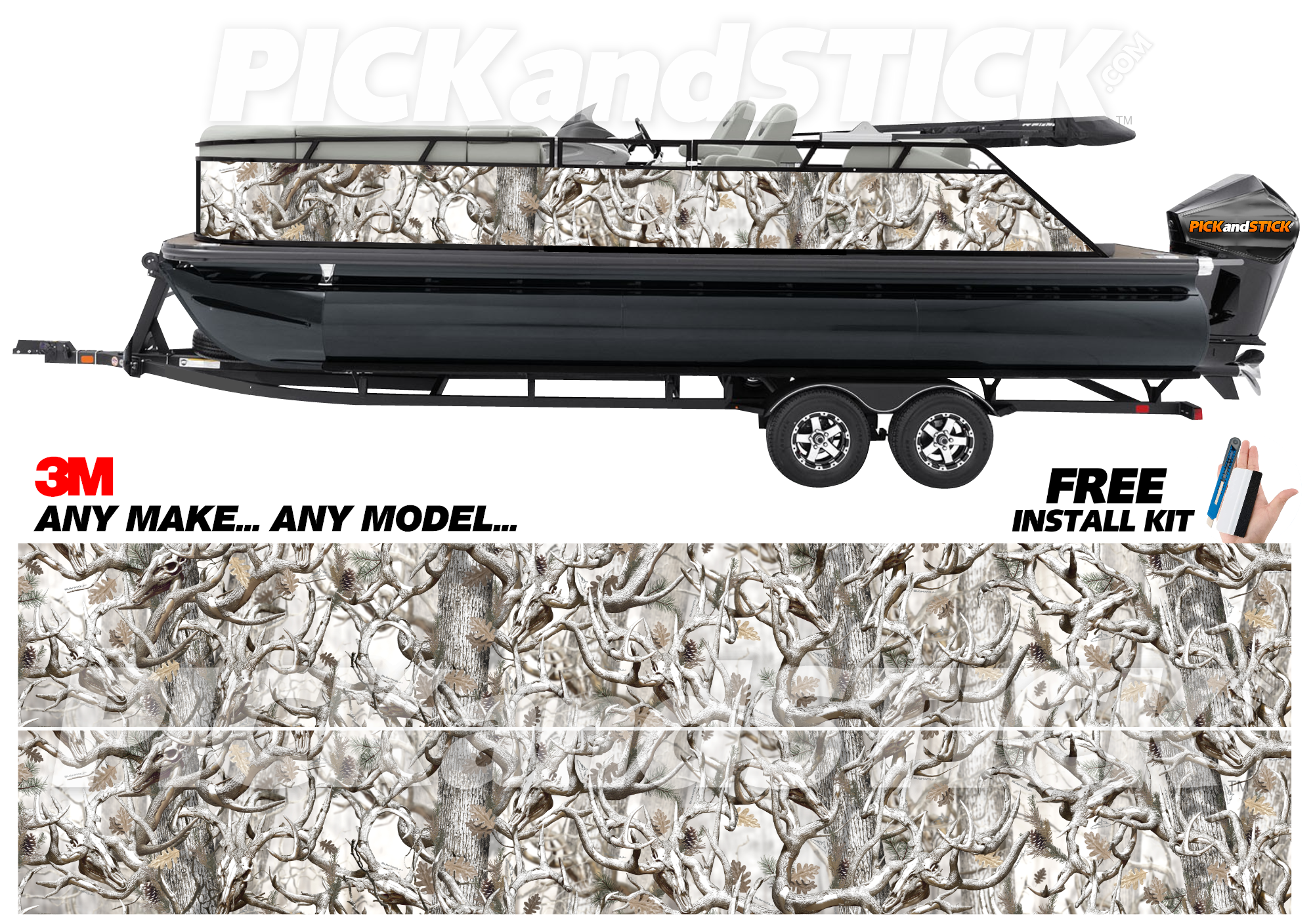 Camo OB Buck Pontoon Wrap