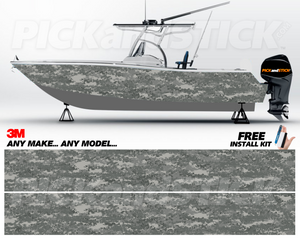 Camo Digital Boat Wrap