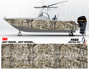 Camo OB Boat Wrap
