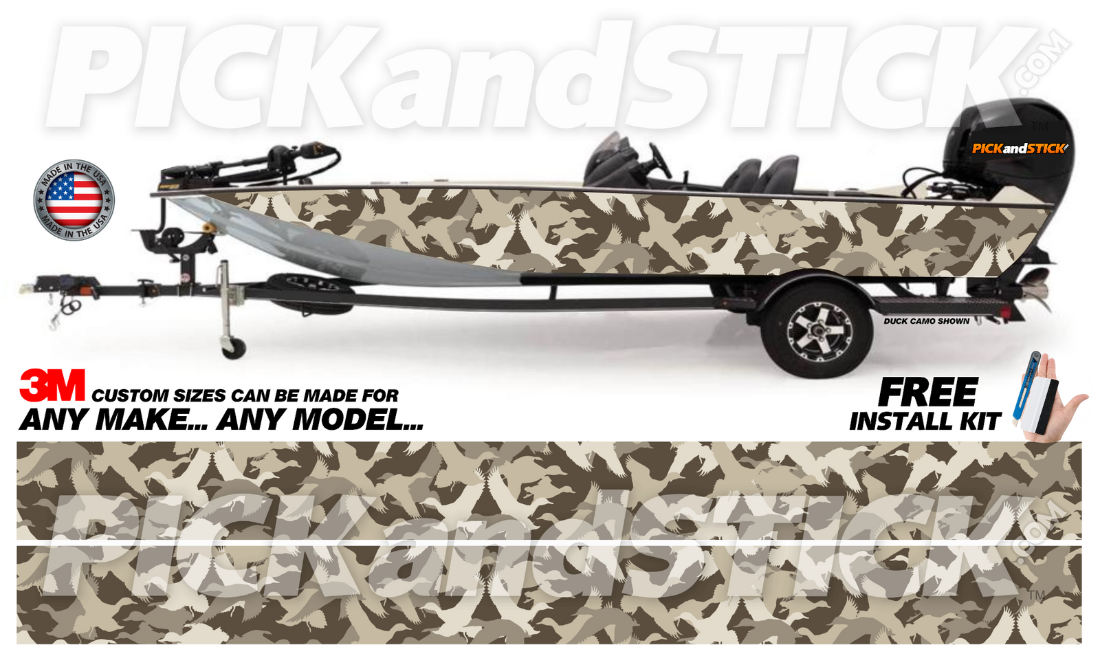 Camo Duck, Deer, Goose, Pheasant Wrap