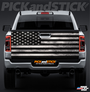 Distressed American Flag Tailgate Wrap