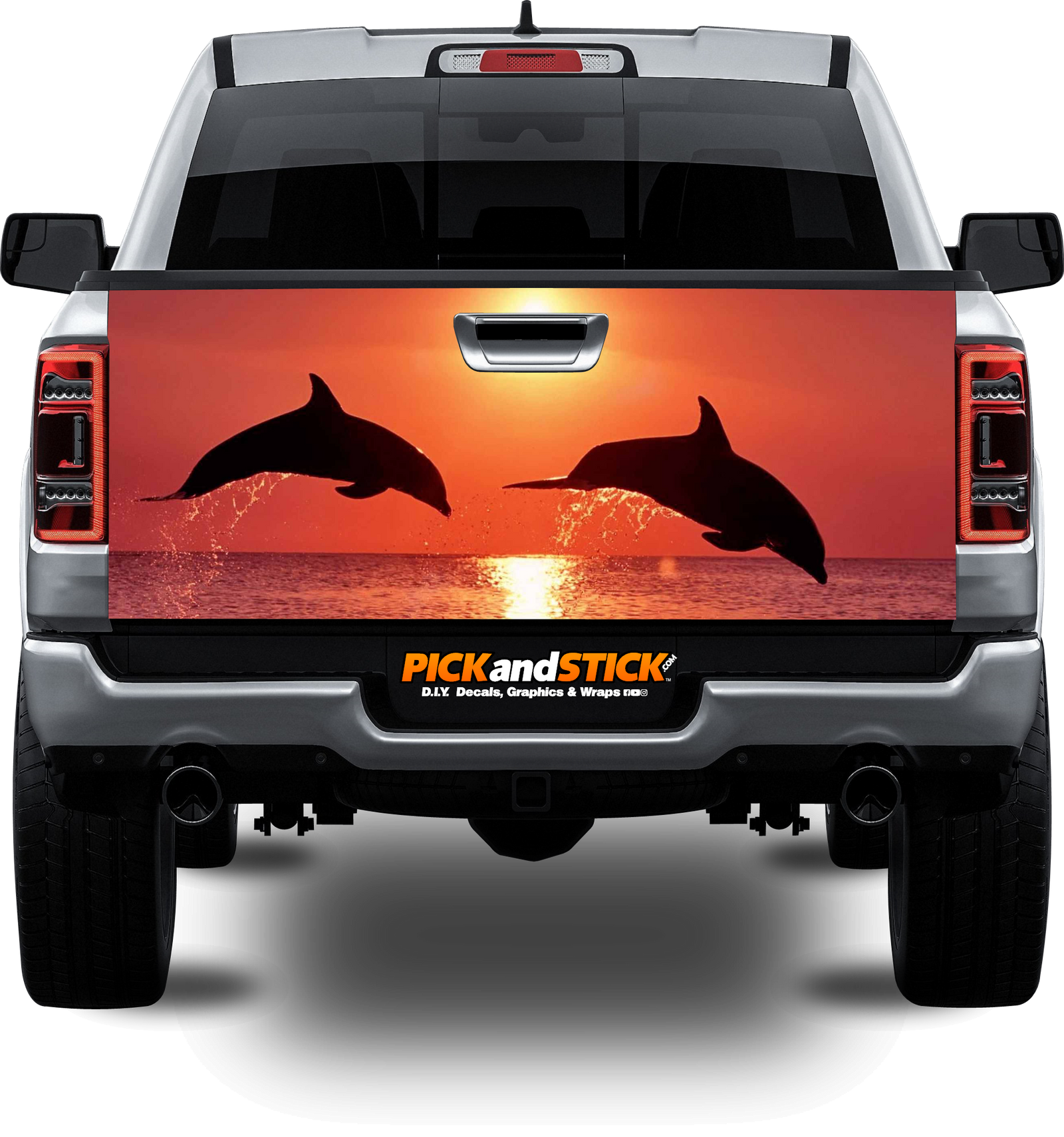 Dolphin Sunset Tailgate Wrap