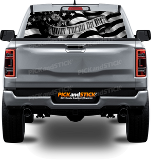 Don't Tread on Me with Snake Perforated Rear Window Decal