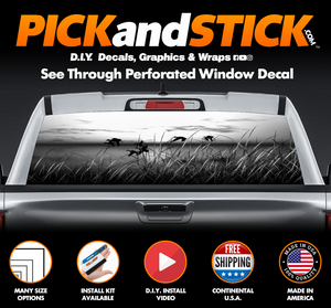 Duck Heaven Perforated Rear Window Decal
