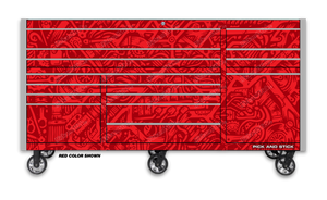 Graffiti Camo Red Toolbox Wrap
