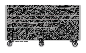 Graffiti Camo Black Toolbox Wrap