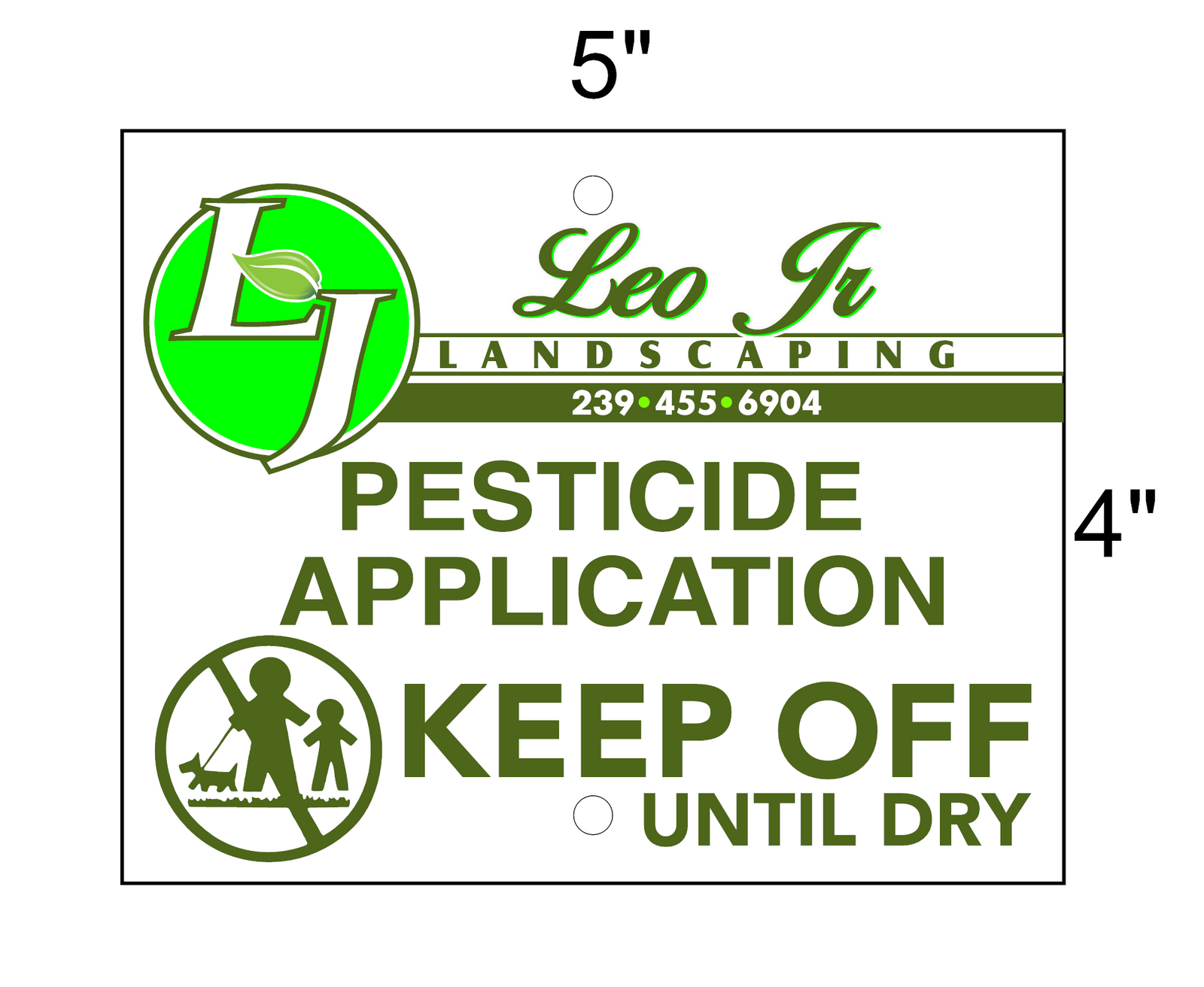 Leo Jr Pest Yard Signs
