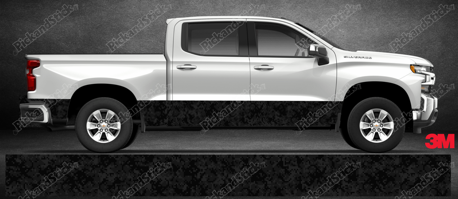 Black Digital Camo Rocker Kit