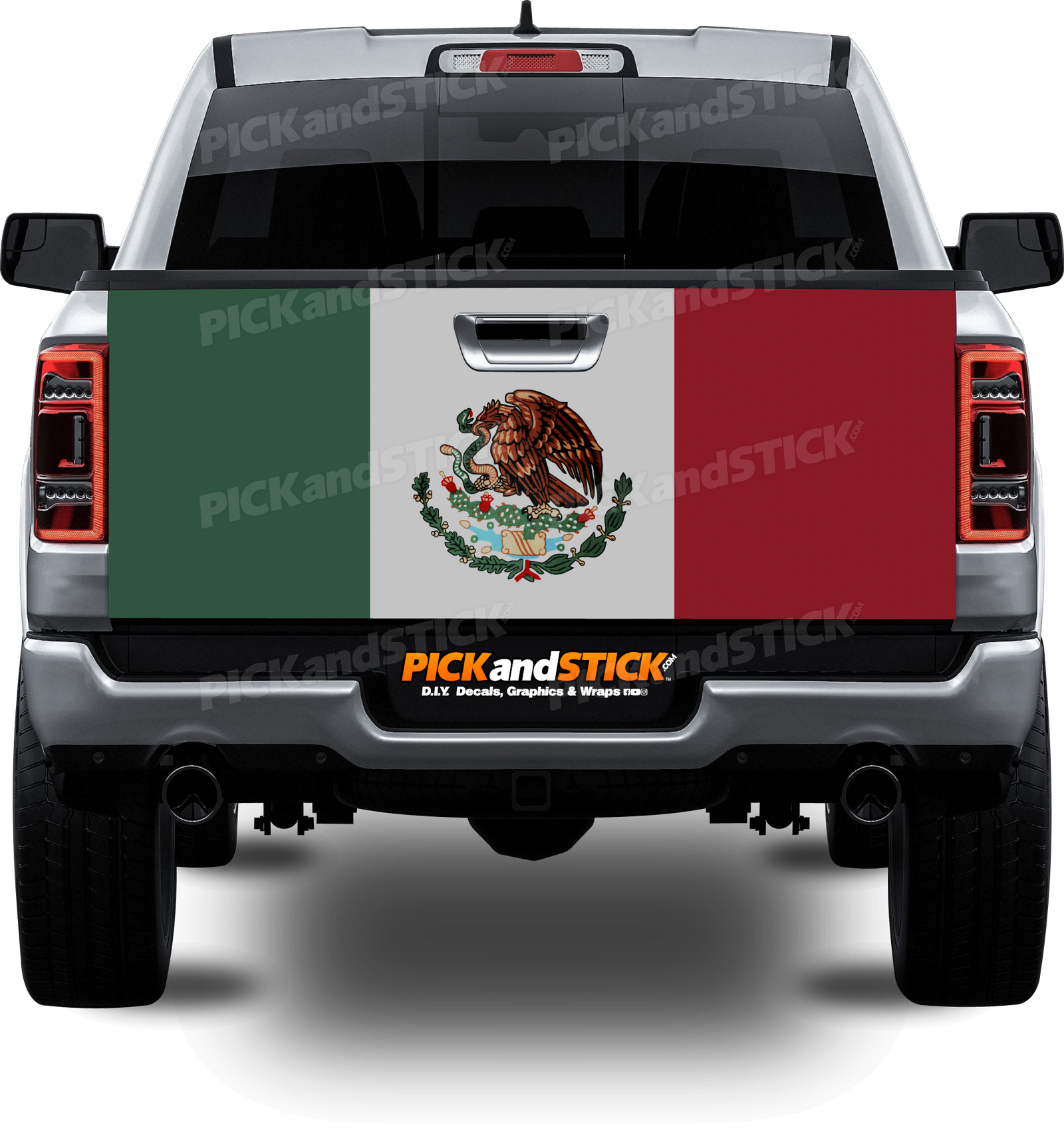 Mexico Flag Tailgate Wrap