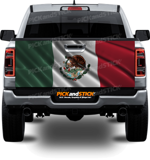 Mexico Flag Heavy Waving Tailgate Wrap