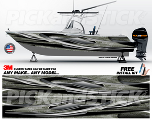 Recon Camo Boat Wrap