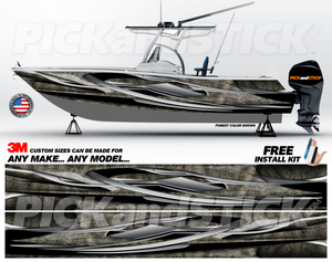 Recon Camo Boat Wrap