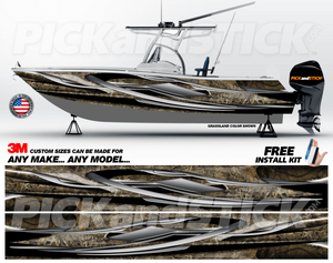 Recon Camo Boat Wrap