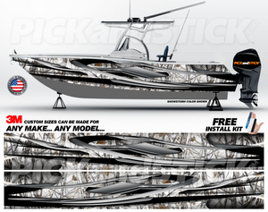 Recon Camo Boat Wrap