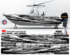 Recon Camo Boat Wrap