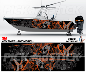 Super Skull Boat Wrap