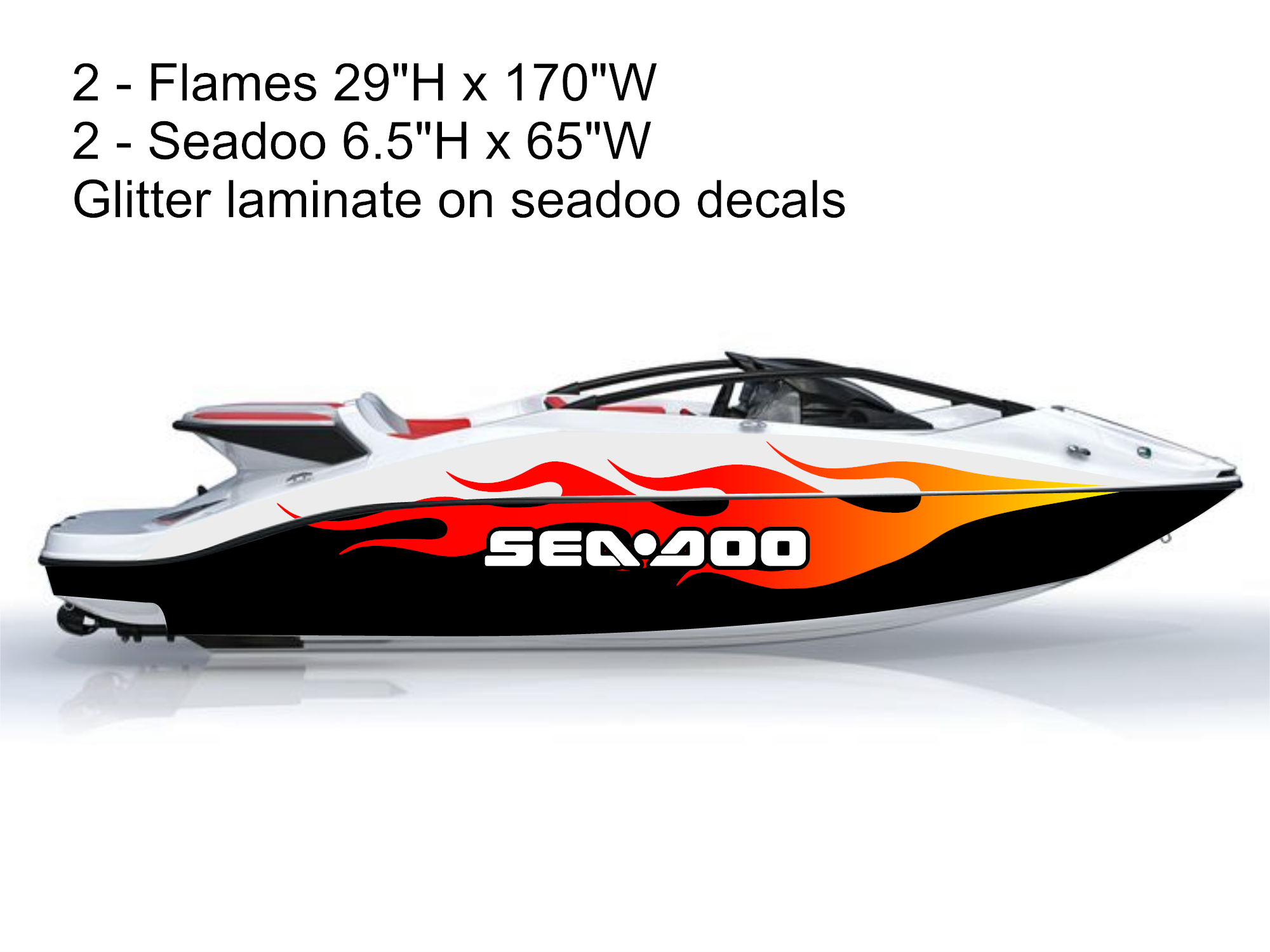 SeaDoo Flame Decals