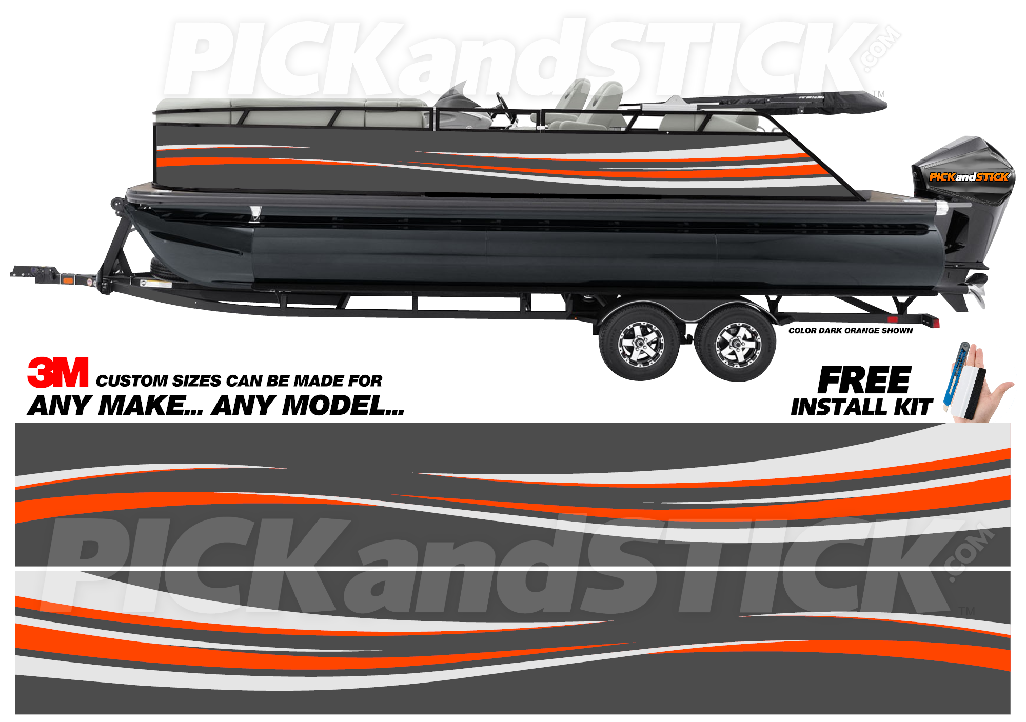 Wave Wraps Wave Pontoon Wrap - PickandStick.com