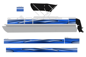 Abstract Fin Pontoon Wrap