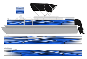 Abstract Fin Pontoon Wrap