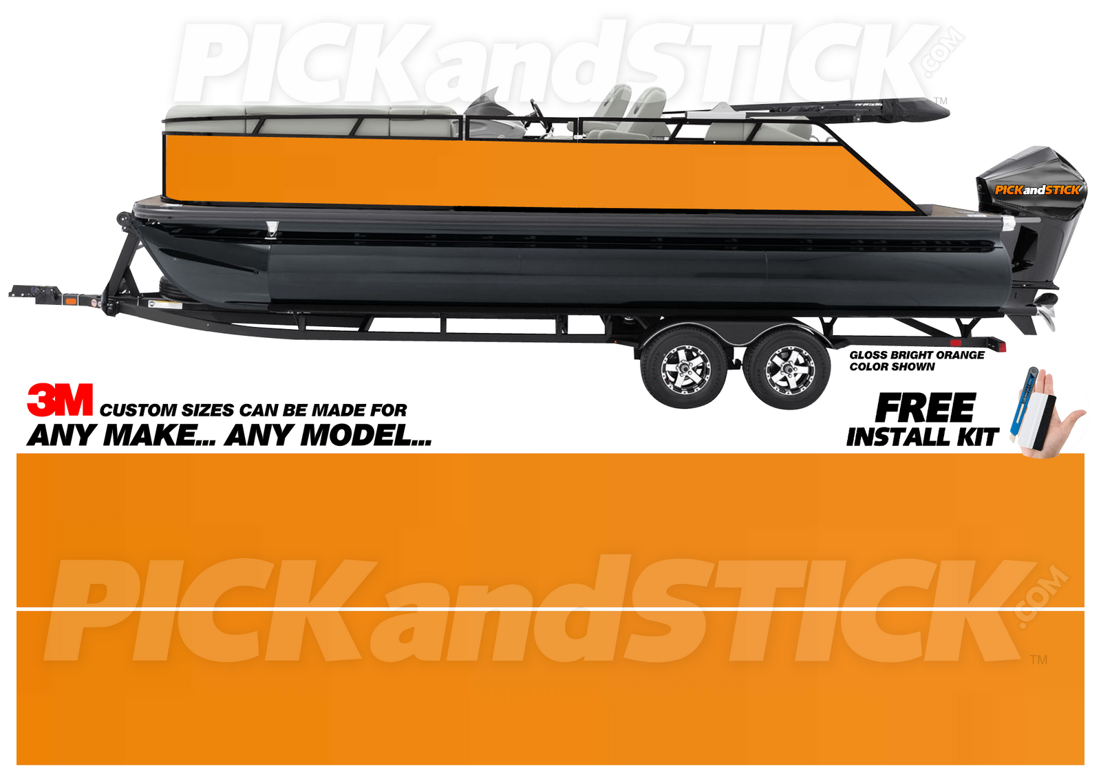 Bright Orange Pontoon Wrap
