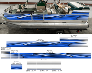 Abstract Fin Pontoon Wrap