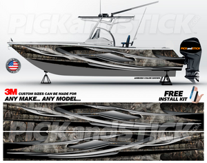 Recon Camo Boat Wrap