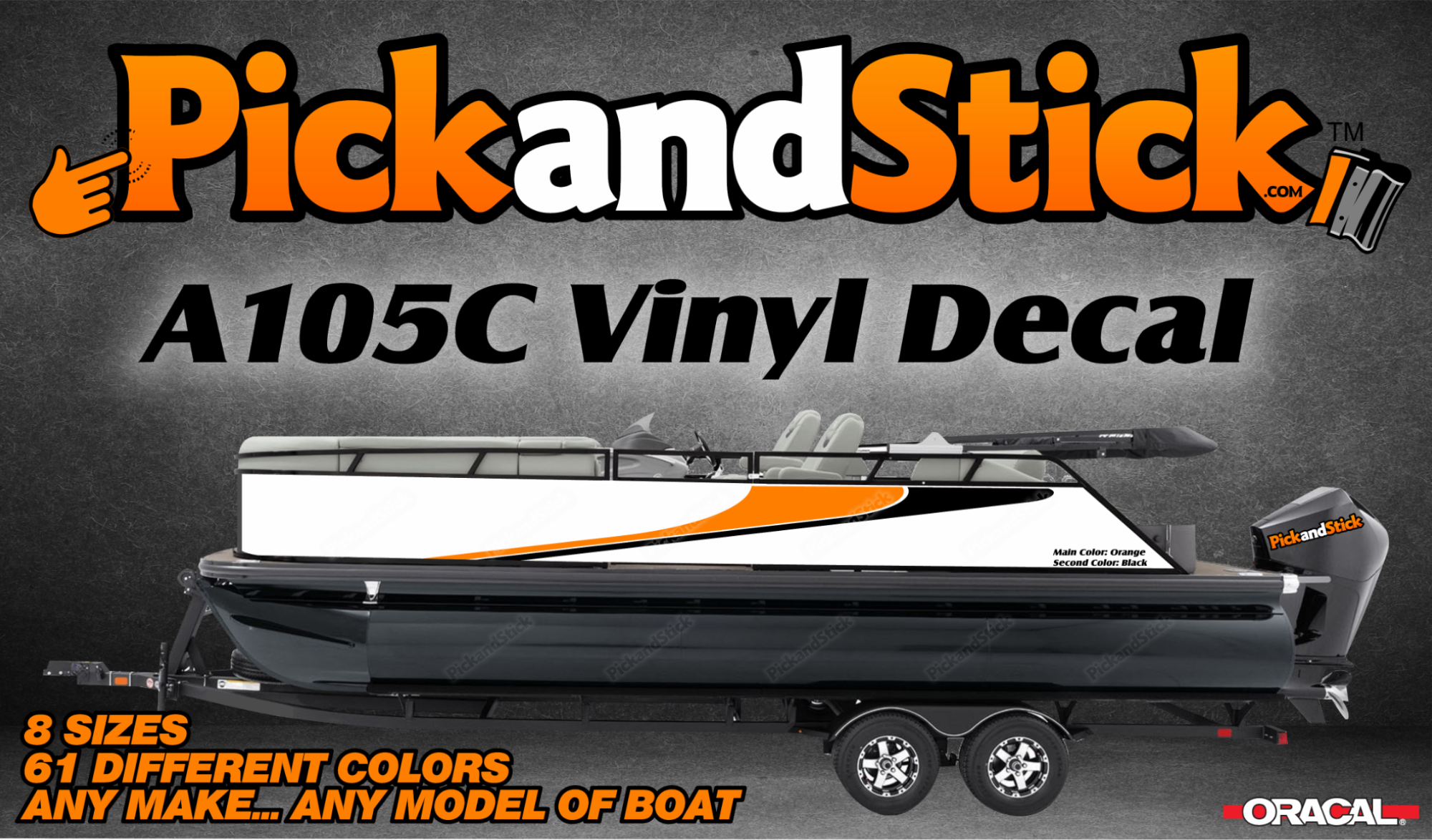 Boat Vinyl Decal A105C - PickandStickcom