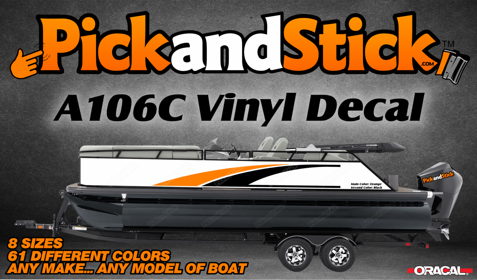 Boat Vinyl Decal A106C - PickandStickcom