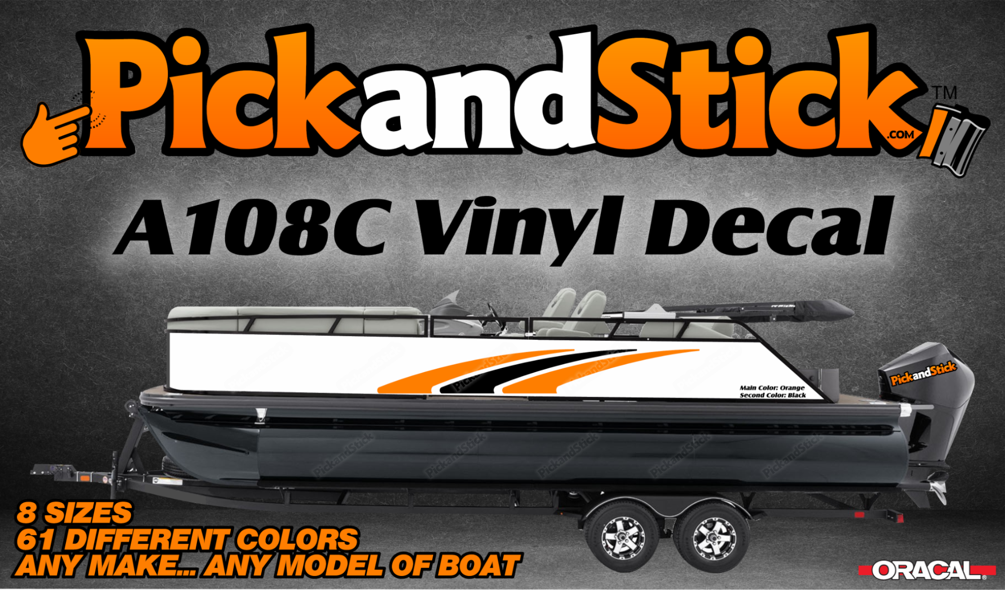 Boat Vinyl Decal A108C - PickandStickcom