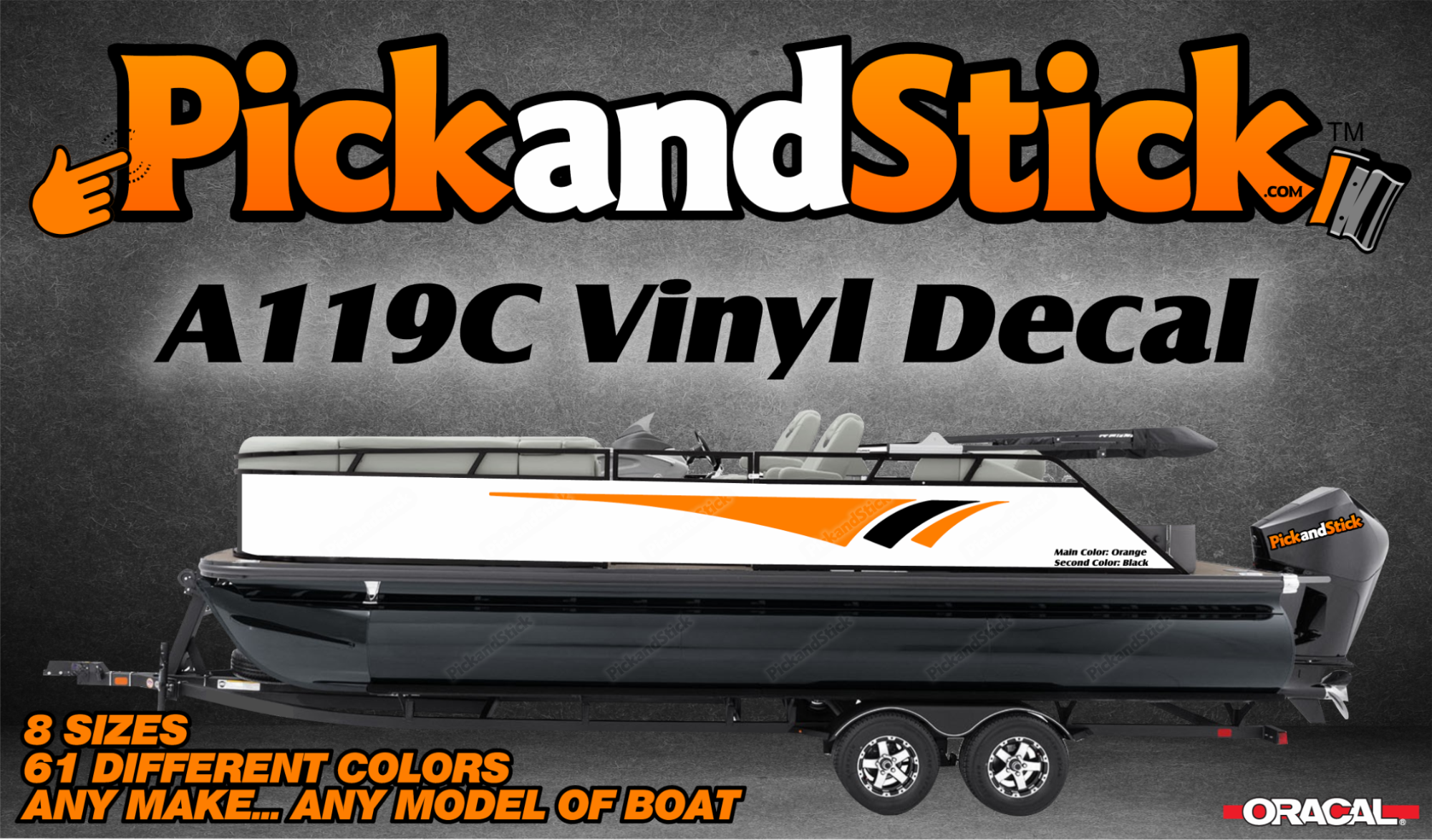 Boat Vinyl Decal A119C - PickandStickcom