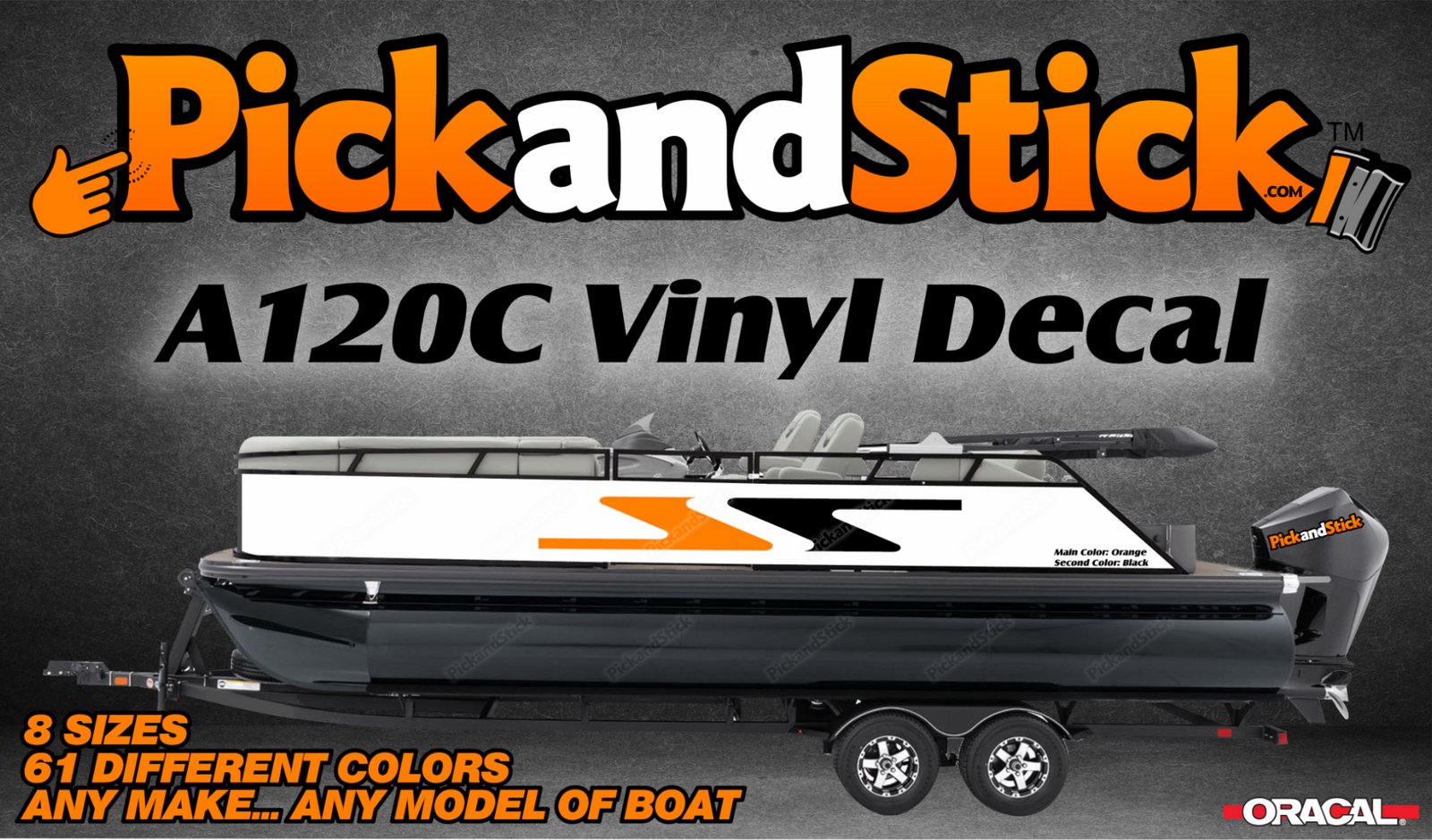 Boat Vinyl Decal A120C - PickandStickcom