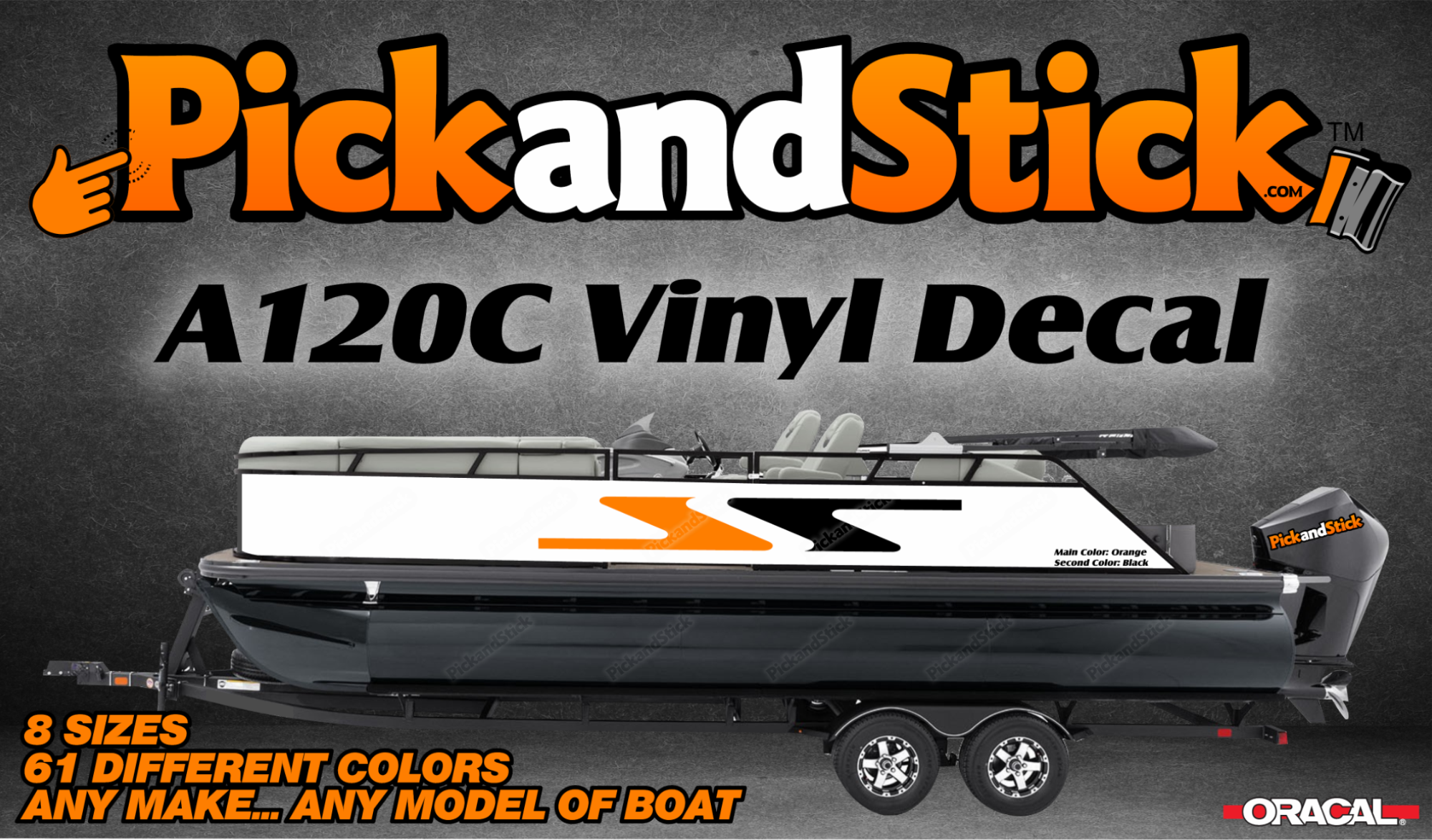 Boat Vinyl Decal A120C - PickandStickcom