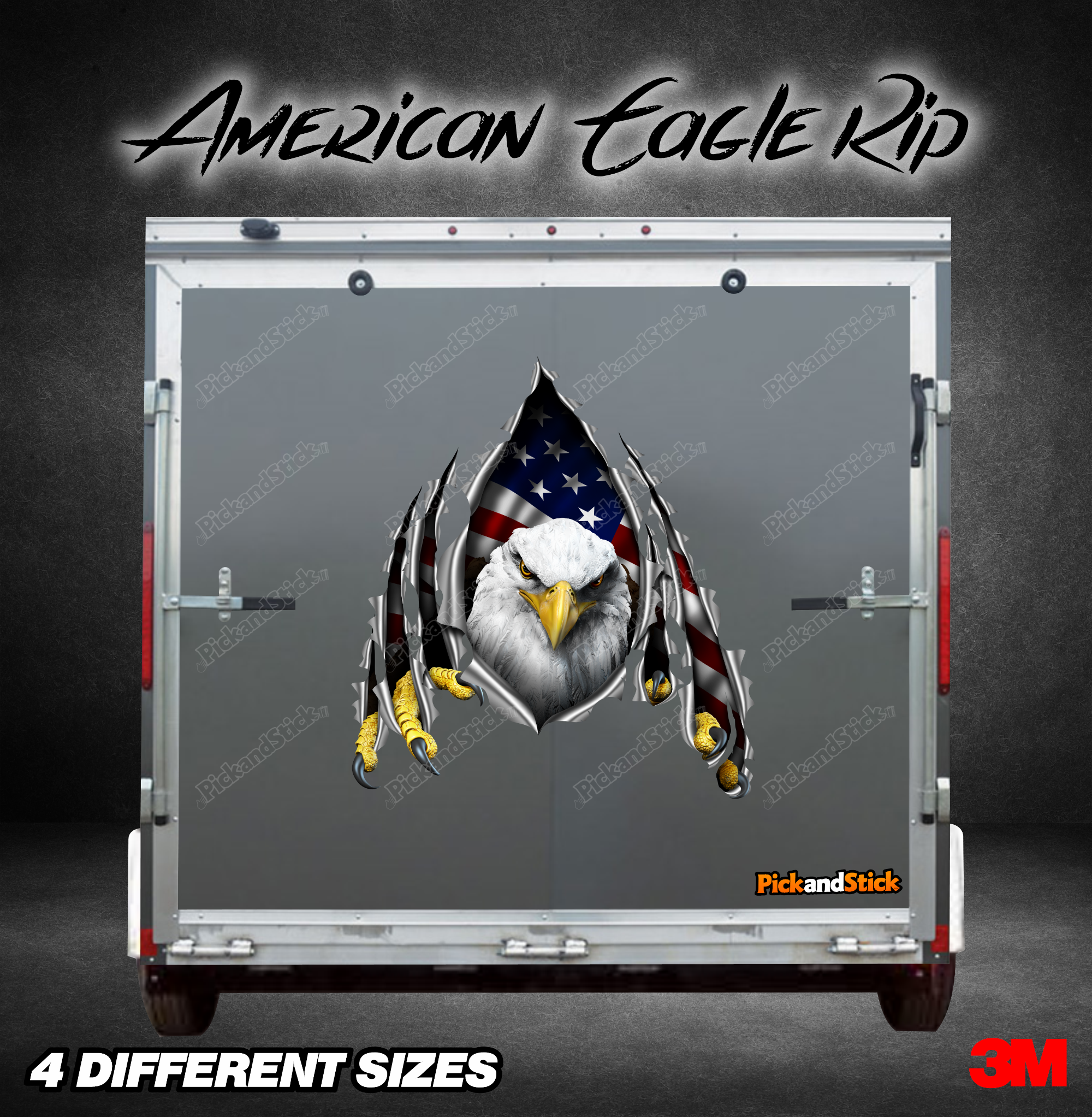 American Eagle Rip Graphic - PickandStickcom