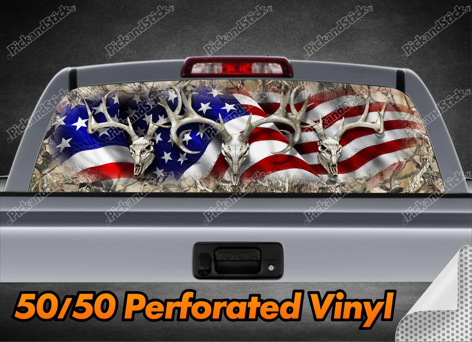 American Buck Obliteration Skull RWP - PickandStickcom