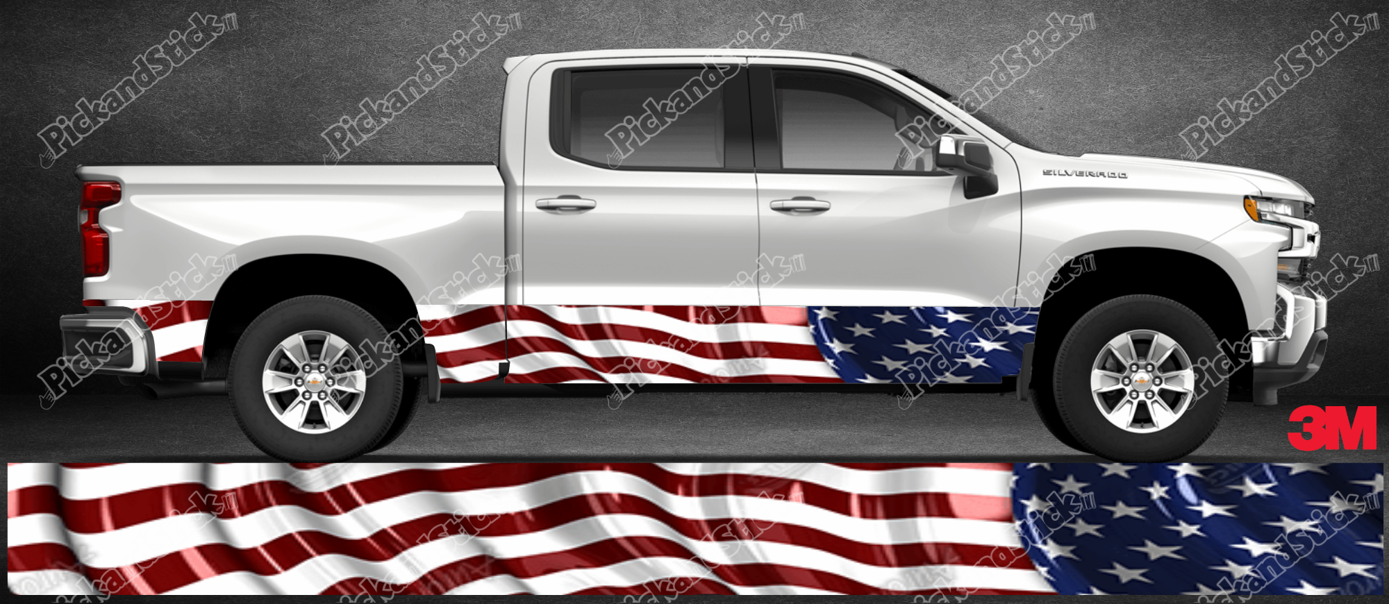 American Flag Waving Rocker Kit - PickandStickcom